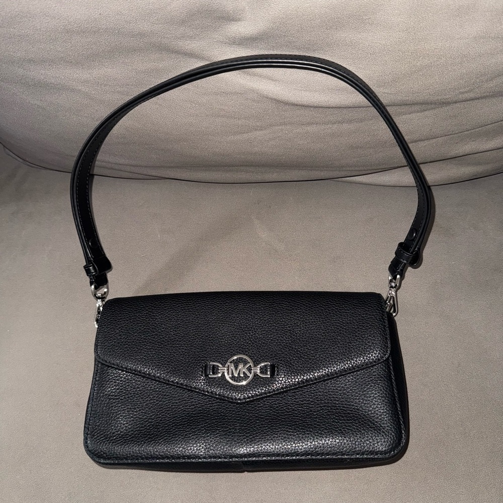 Michael Kors Black Leather Shoulder Bag